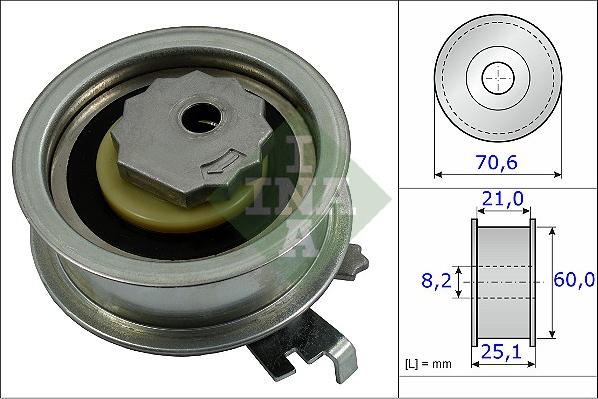 Wilmink Group WG1252665 - Tensioner Pulley, timing belt car-mod.net