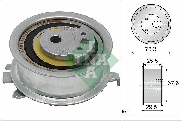 Wilmink Group WG1252627 - Tensioner Pulley, timing belt car-mod.net