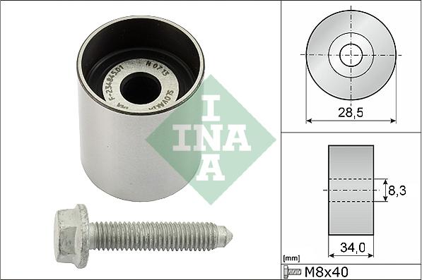Wilmink Group WG1252801 - Deflection / Guide Pulley, timing belt car-mod.net