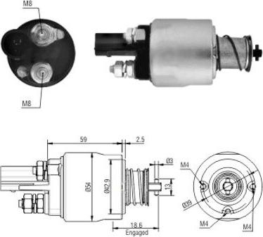 Wilmink Group WG1748331 - Solenoid Switch, starter car-mod.net