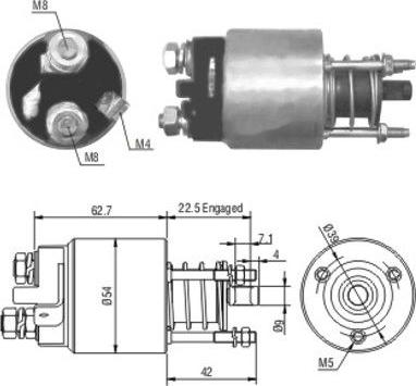 Wilmink Group WG1748210 - Solenoid Switch, starter car-mod.net