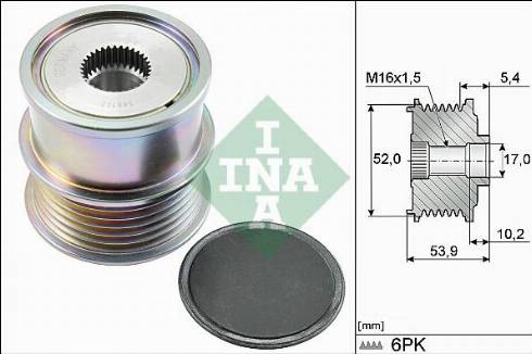 Wilmink Group WG1710209 - Pulley, alternator, freewheel clutch car-mod.net