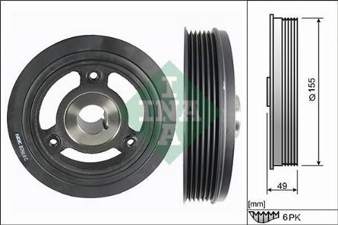 Autoteam AA1175 - Belt Pulley, crankshaft car-mod.net