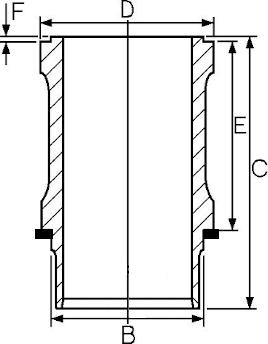 Wilmink Group WG1736237 - Cylinder Sleeve car-mod.net