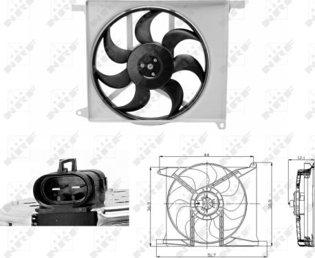 Wilmink Group WG1720625 - Fan, radiator car-mod.net
