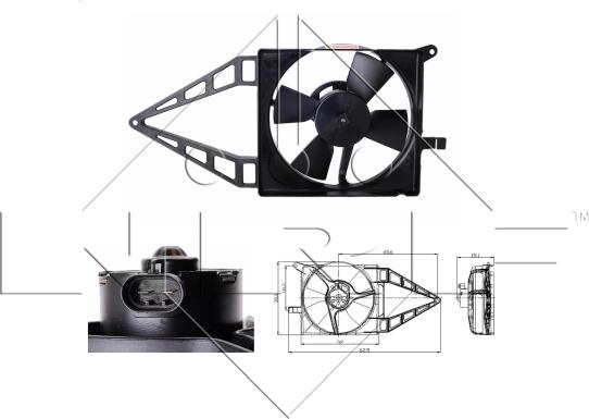 Wilmink Group WG1720122 - Fan, radiator car-mod.net
