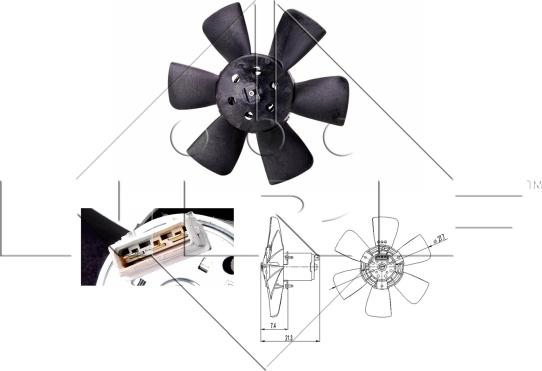 Wilmink Group WG1720353 - Fan, radiator car-mod.net