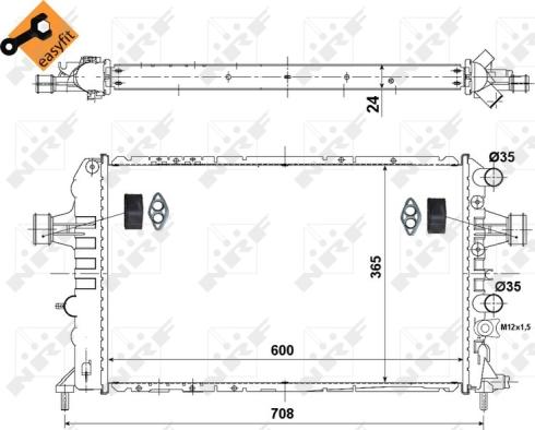 Wilmink Group WG1723315 - Radiator, engine cooling car-mod.net