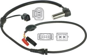 Wilmink Group WG1773871 - ABS sensor, wheel speed car-mod.net
