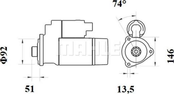 Wilmink Group WG2045434 - Starter car-mod.net