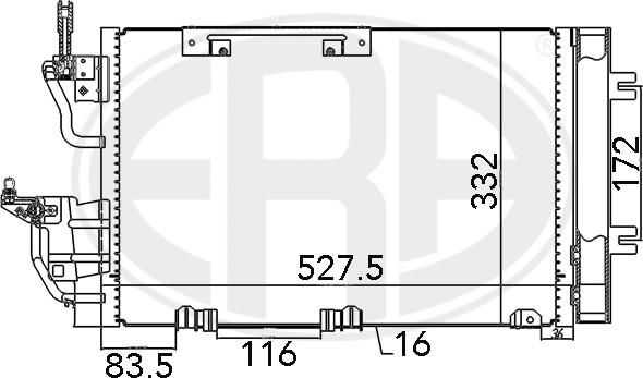 Wilmink Group WG2016625 - Condenser, air conditioning car-mod.net