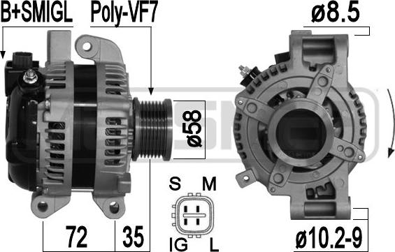 Wilmink Group WG2011308 - Alternator car-mod.net