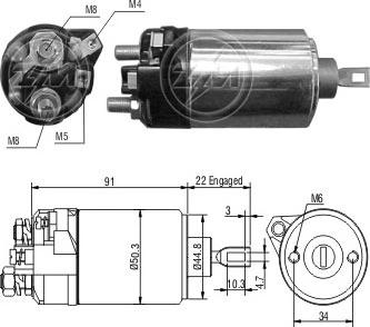 Wilmink Group WG2018043 - Solenoid Switch, starter car-mod.net