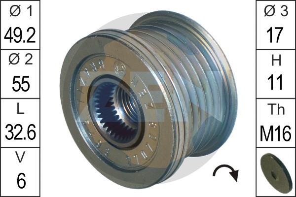 Wilmink Group WG2018399 - Pulley, alternator, freewheel clutch car-mod.net