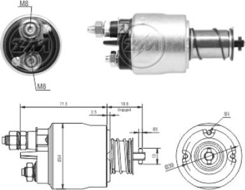 Wilmink Group WG2018238 - Solenoid Switch, starter car-mod.net