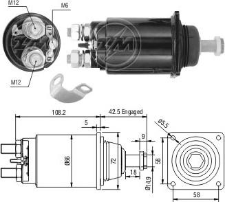 Wilmink Group WG2018225 - Solenoid Switch, starter car-mod.net