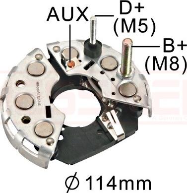 Wilmink Group WG2012494 - Rectifier, alternator car-mod.net