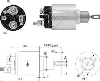 Wilmink Group WG2017991 - Solenoid Switch, starter car-mod.net