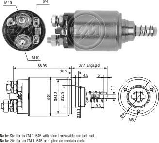 Wilmink Group WG2017960 - Solenoid Switch, starter car-mod.net
