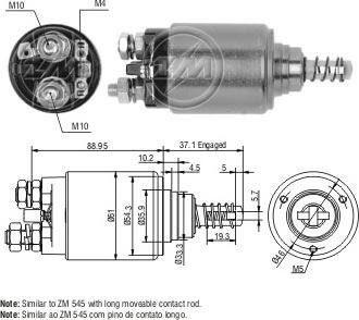 Wilmink Group WG2017590 - Solenoid Switch, starter car-mod.net