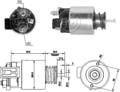 Wilmink Group WG2017554 - Solenoid Switch, starter car-mod.net