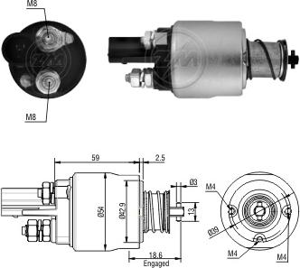 Wilmink Group WG2017588 - Solenoid Switch, starter car-mod.net