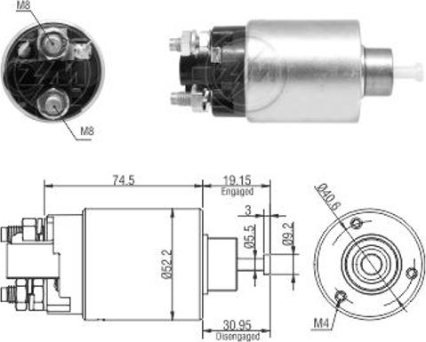Wilmink Group WG2017645 - Solenoid Switch, starter car-mod.net