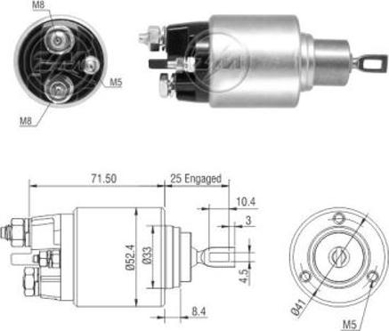 Wilmink Group WG2017842 - Solenoid Switch, starter car-mod.net