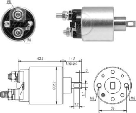 Wilmink Group WG2017793 - Solenoid Switch, starter car-mod.net