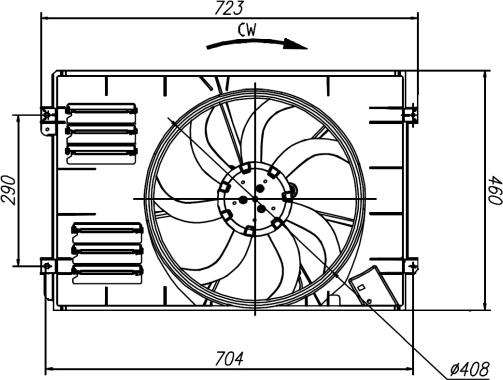 Wilmink Group WG2161745 - Fan, radiator car-mod.net