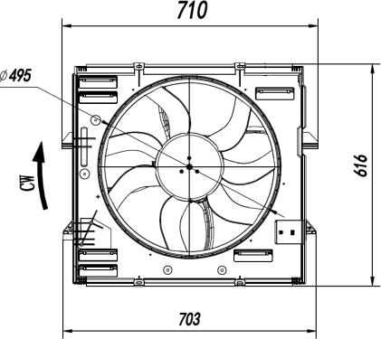 Wilmink Group WG2161741 - Fan, radiator car-mod.net