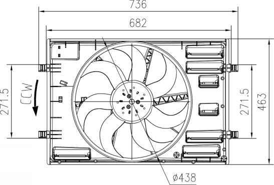 Wilmink Group WG2161736 - Fan, radiator car-mod.net