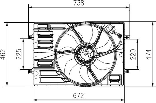 Wilmink Group WG2161770 - Fan, radiator car-mod.net
