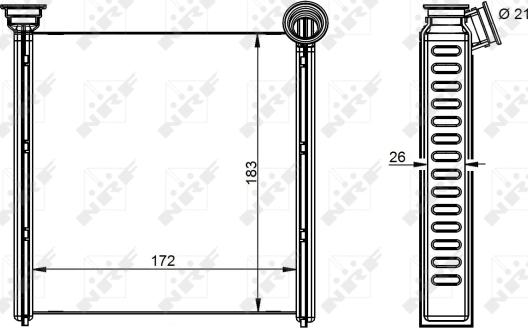 Wilmink Group WG2162096 - Heat Exchanger, interior heating car-mod.net