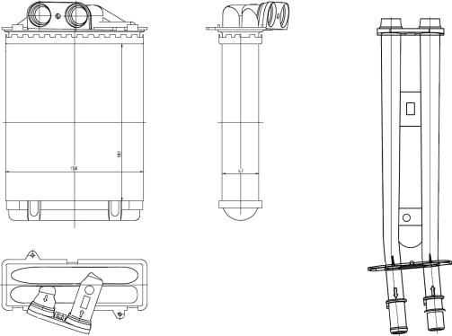 Wilmink Group WG2162167 - Heat Exchanger, interior heating car-mod.net