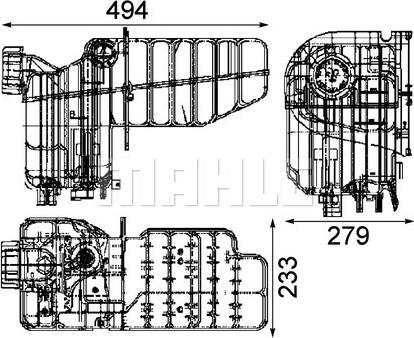 Wilmink Group WG2184407 - Expansion Tank, coolant car-mod.net