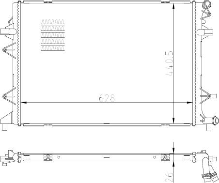 Wilmink Group WG2184568 - Radiator, engine cooling car-mod.net