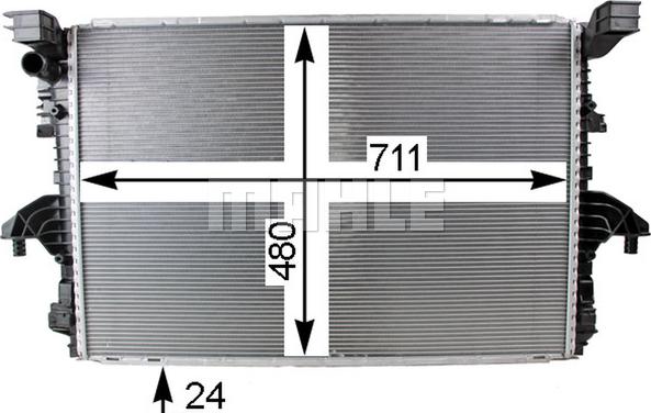 Wilmink Group WG2184013 - Radiator, engine cooling car-mod.net