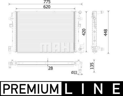 Wilmink Group WG2184172 - Radiator, engine cooling car-mod.net