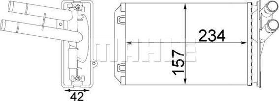 Wilmink Group WG2180090 - Heat Exchanger, interior heating car-mod.net