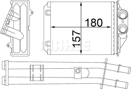 Wilmink Group WG2180091 - Heat Exchanger, interior heating car-mod.net
