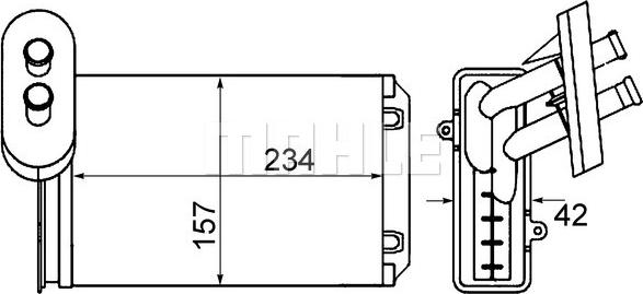 Wilmink Group WG2180067 - Heat Exchanger, interior heating car-mod.net