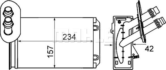 Wilmink Group WG2180079 - Heat Exchanger, interior heating car-mod.net