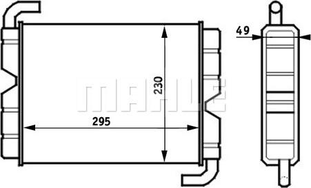 Wilmink Group WG2180164 - Heat Exchanger, interior heating car-mod.net