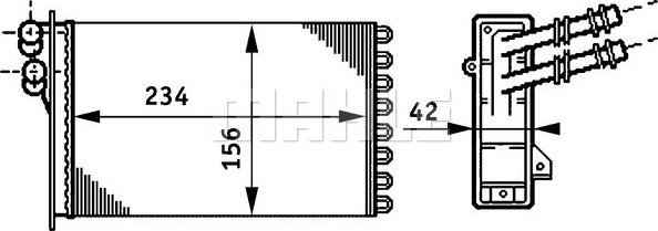 Wilmink Group WG2180189 - Heat Exchanger, interior heating car-mod.net