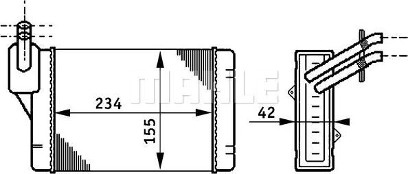 Wilmink Group WG2180188 - Heat Exchanger, interior heating car-mod.net