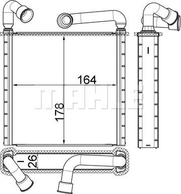 Wilmink Group WG2180128 - Heat Exchanger, interior heating car-mod.net