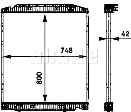 Wilmink Group WG2183933 - Radiator, engine cooling car-mod.net