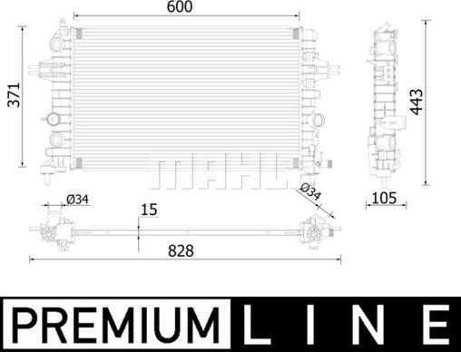 Wilmink Group WG2183189 - Radiator, engine cooling car-mod.net