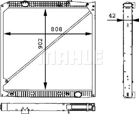 Wilmink Group WG2183877 - Radiator, engine cooling car-mod.net